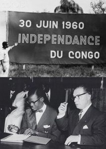 Patrice Lumumba sings independence agreement from Belgium